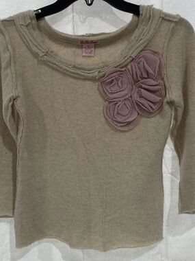 Women's Lu Lu Lame Cashmere Sweater -Size Small